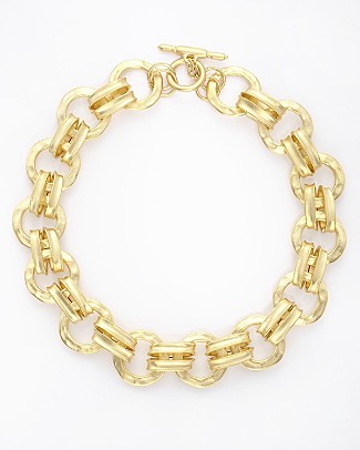 rose gold link necklace. gold link necklace