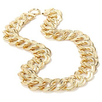 rose gold link necklace. gold link necklace